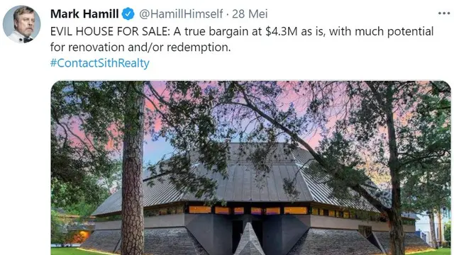 Rumah Bertema Darth Vader di Star Wars Ditawarkan Senilai Rp61 Miliar