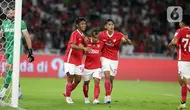 Liga Indonesia All Star sempat menyamakan skor di menit ke-14 melalui gol yang diciptakan oleh Rico Simanjuntak. (Liputan6.com/Helmi Fithriansyah)