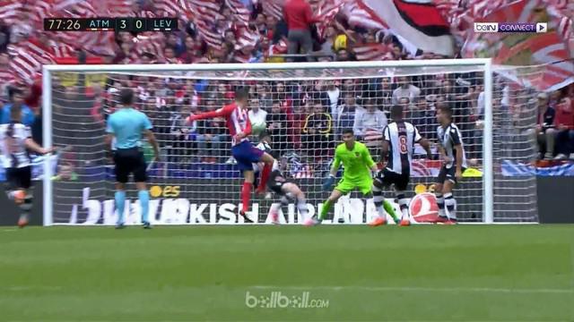 Atletico Madrid mengunci tiket Liga Champions musim depan setelah menaklukkan Levante 3-0 di Liga Spanyol. Dengan tiga poin, Atlet...