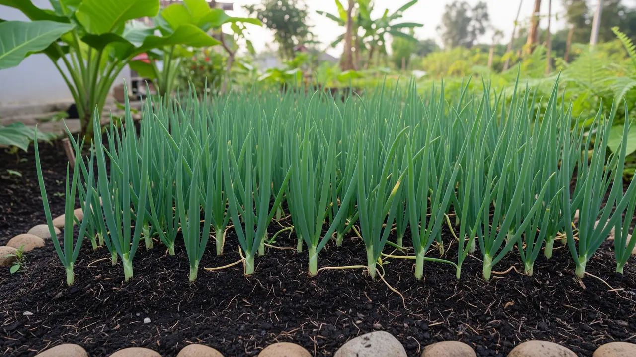 Ide Kebun Bawang Daun di Lahan 1×1 Meter