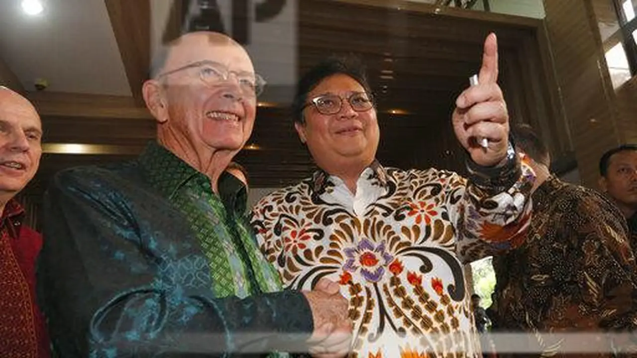 Pertemuan Mendag AS, Wilbur Ross dengan Menko Perekonomian RI, Airlangga Hartanto.
