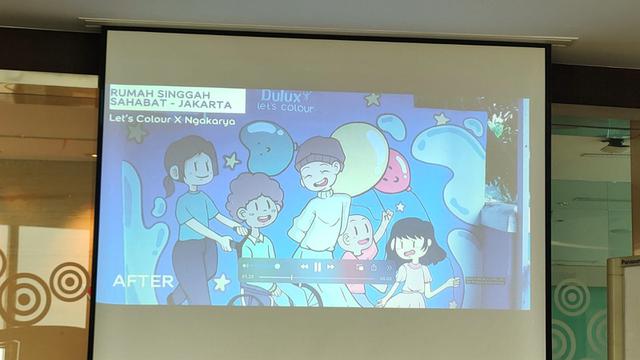 Program Cat Kawasan Kumuh Let's Colour Dulux