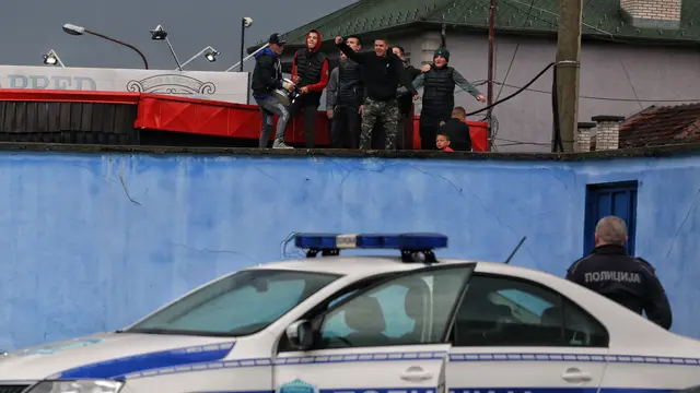 Para pendukung FK Novi Pazar