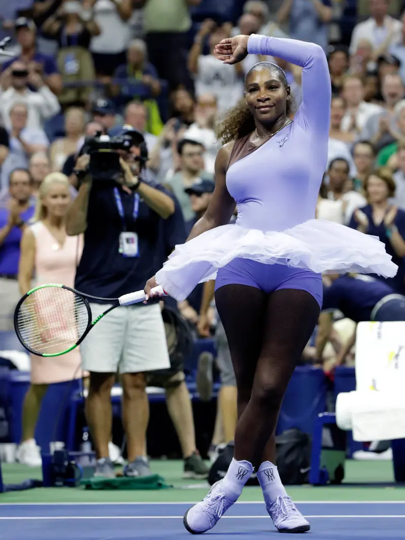 Mirip Penari Balet, Begini Gaya Busana Serena Williams di AS Terbuka 2018