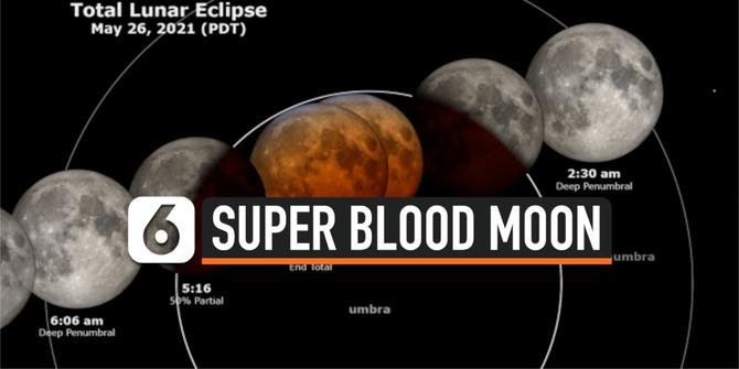 VIDEO: Gerhana Bulan Total Super Blood Moon, Kapan Bisa Melihatnya?