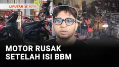 Pemilik sepeda motor di sejumlah kota di Jawa Timur beramai-ramai mendatangi bengkel dalam waktu yang nyaris bersamaan. Sepeda motor mereka rusak setelah isi BBM di SPBU.