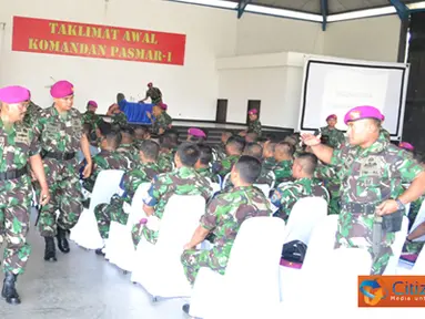 Danpasmar-1 Berikan Taklimat kepada Provos Pasmar-1 
