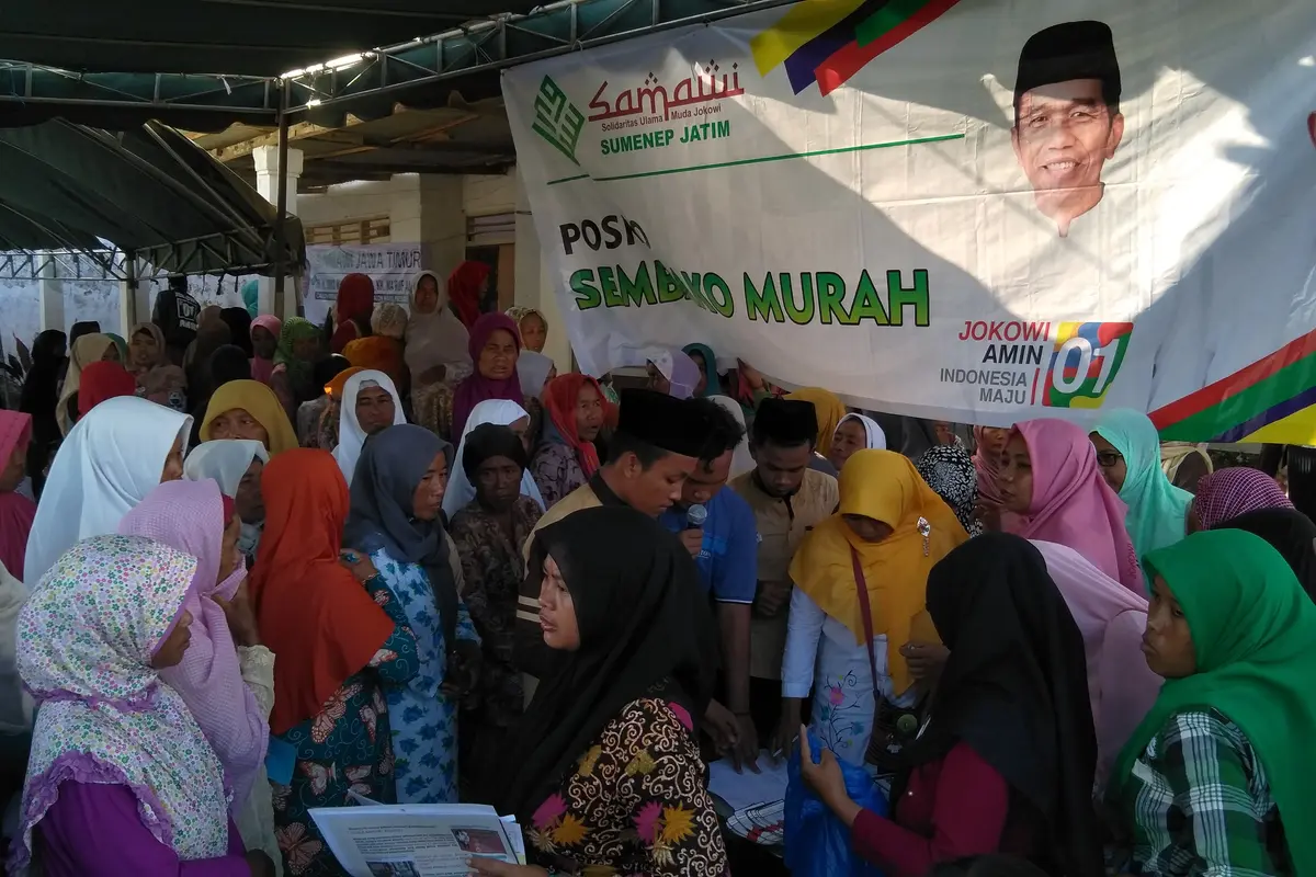 Solidaritas Ulama Muda Jokowi bersama emak-emak siap menangkan Jokowi-Ma'ruf Amin. (Liputan6.com/Mohamad Fahrul)