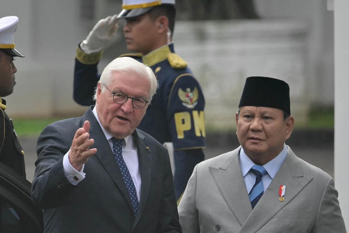 FOTO: Presiden Prabowo Terima Kunjungan Kenegaraan Presiden Jerman di Istana Merdeka