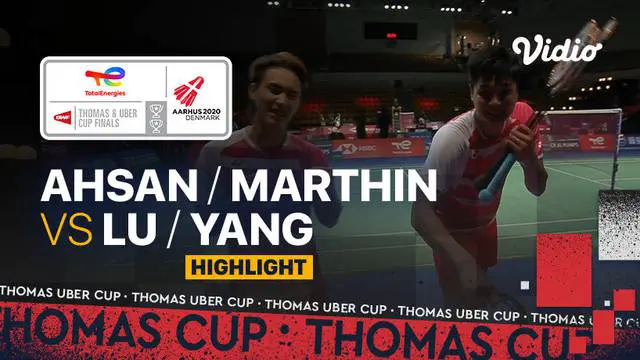 Berita video highlights pertandingan keempat Indonesia vs Chinese Taipei Grup A Piala Thomas 2020, di mana ganda putra Mohammad Ahsan / Daniel Marthin menelan kekalahan, Rabu (13/10/2021) sore hari WIB.