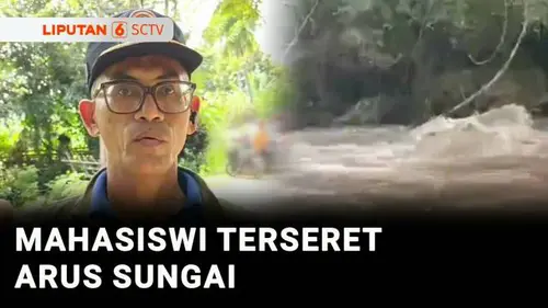  Detik-Detik Arus Sungai Terjang Lokasi Wisata, Satu Mahasiswi Hilang
