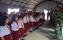 TNI AD Aktif Pulihkan Trauma Anak Korban Bencana di Tapanuli Utara