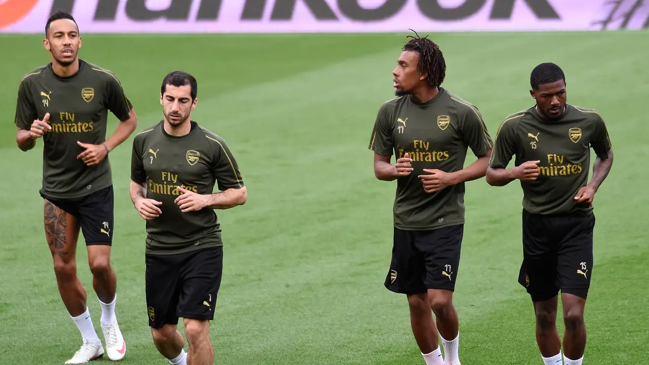 Intip Latihan Arsenal Jelang Hadapi Valencia di Mestalla