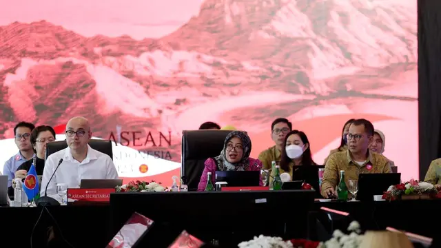 Kementerian Perdagangan (Kemendag) menggelar ASEAN Economic Ministers (AEM) Retreat di Magelang pada 20-22 Maret 2023. Itu jadi bagian dari pilar ekonomi dalam keketuaan Indonesia di ASEAN 2023. (Dok Kemendag)