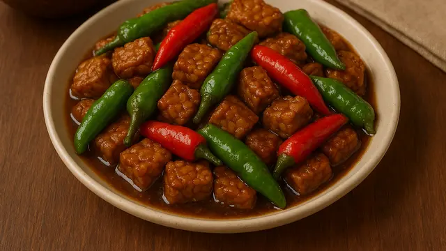 Cabe Gendot Tumis Tempe