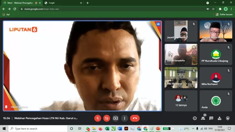 Redaktur Pelaksana Daerah Liputan6.com Harun Mahbub Billah berharap, kegiatan cek fakta dan upaya menangkal hoaks kali ini, mampu mengajak kalangan pesantren, menghasilkan konten kreatif dan bermanfaat di masyarakat.