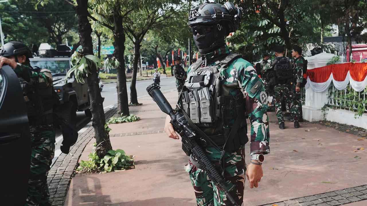 FOTO: Paska Demo Anarkis, TNI  Perketat Pengamanan Ibukota Jakarta