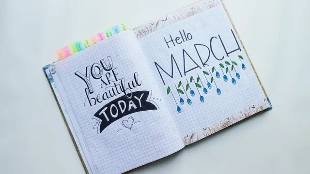 Ilustrasi bulan Maret