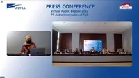 Paparan publik PT Astra International Tbk, Kamis (22/9/2022) (Foto: tangkapan layar/Elga N)