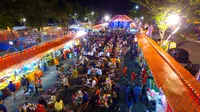 Menyambut hari jadinya yang ke-724, Surabaya kembali menggelar Pasar Malam Tjap Toendjangan untuk ke-9 kalinya. Foto: Dian Kurniawan/ Liputan6.com.