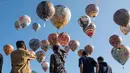 Acara ini menjadi ikon Kabupaten Wonosobo saat libur Lebaran. (DEVI RAHMAN/AFP)