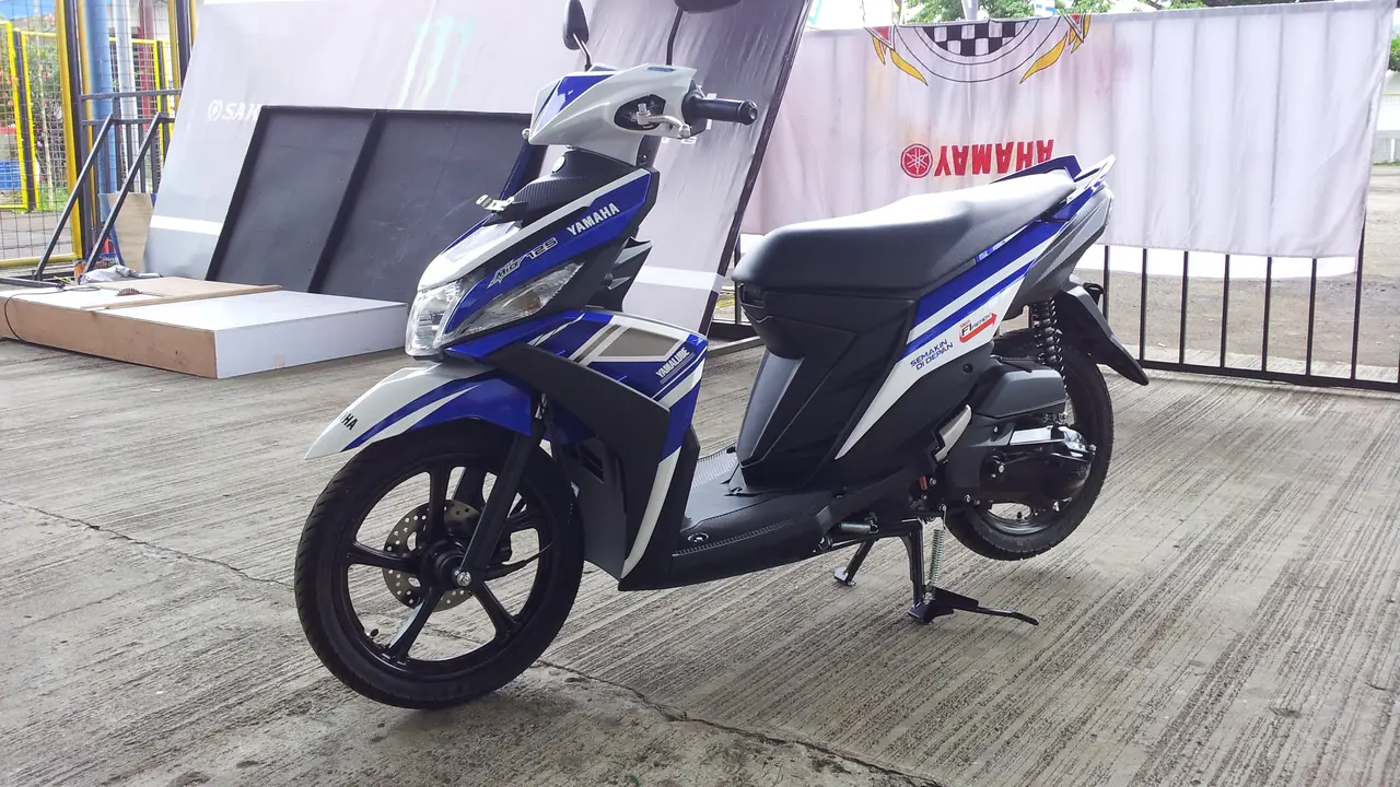 &acirc;&euro;ŽNew Mio M3 125 Blue Core Ala MotoGP Jadi Perhatian di Sentul