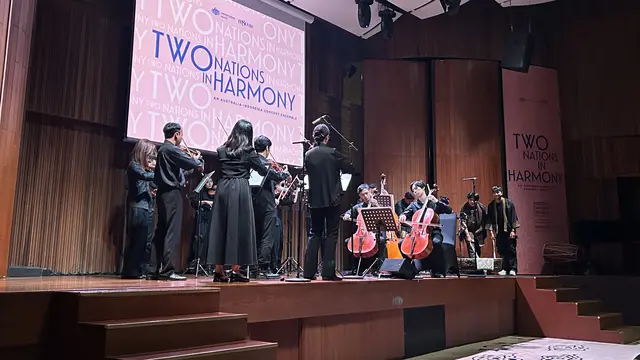 Penampilan Konser Orkestra yang Diadakan oleh Kedutaan Besar Australia di Indonesia Pada Kamis (9/7/2026) (Dok: Nasywa Fakhirah)