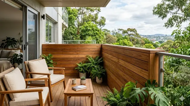 Dinding Balkon Rumah Minimalis (Foto: Gemini AI)