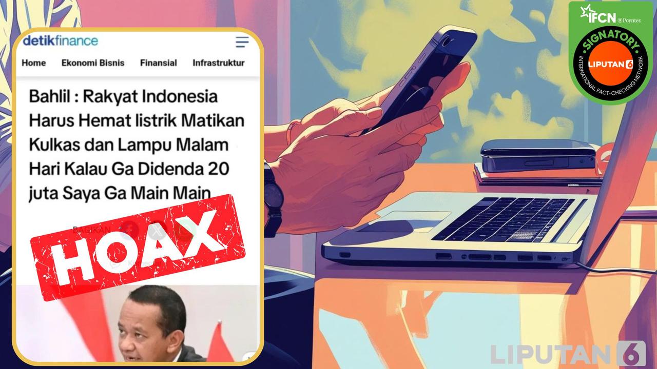 Salah satu hoaks hasil penelusuran Cek fakta Liputan6.com dalam sepekan