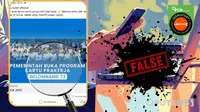 Waspada Hoaks Seputar Pendaftaran Kartu Prakerja, Cek Daftarnya