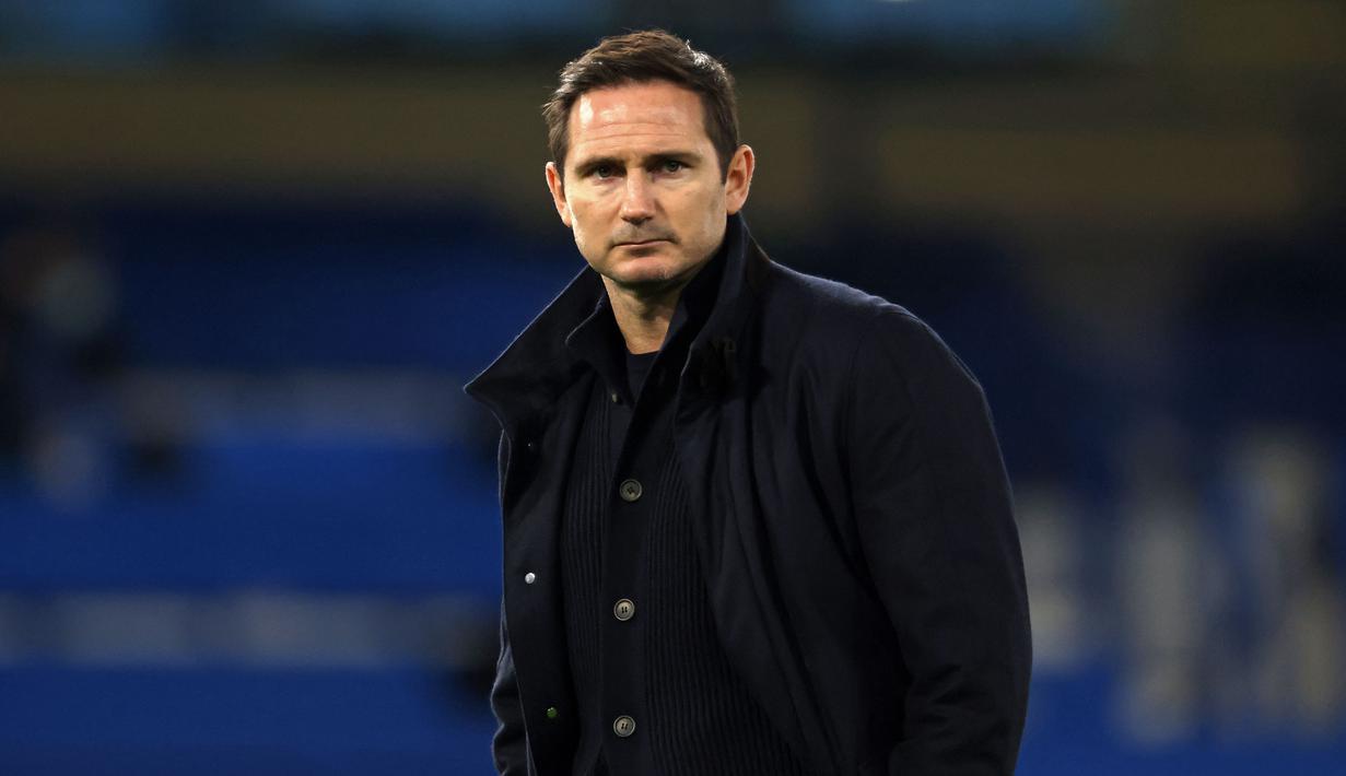 Frank Lampard merupakan mantan pemain Chelsea yang sukses memberikan 13 gelar selama 13 tahun berkarier di Stamford. Lampard mendapat kesempatan untuk melatih The Blues pada 2019 lalu. Ia akhirnya dipecat pada musim keduanya setelah mengalami penampilan yang buruk. (AFP/Pool/Richard Heathcote)