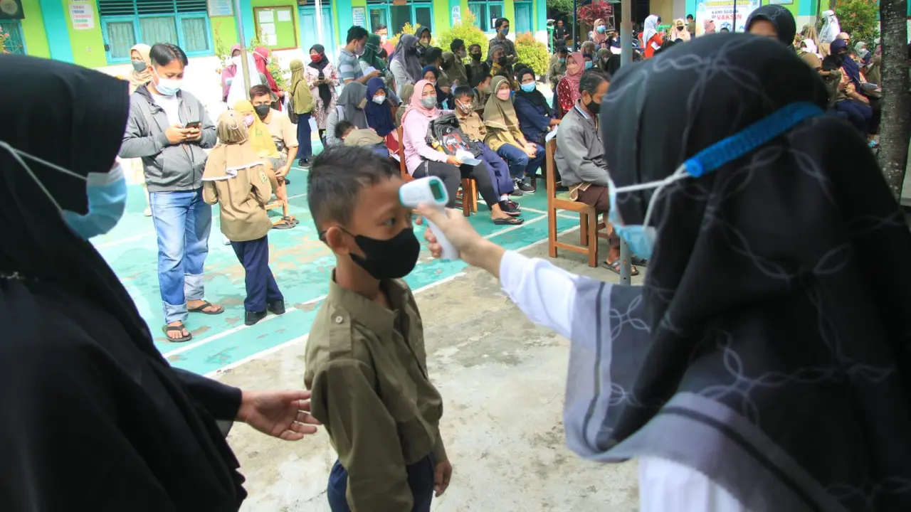Vaksinasi anak Binda DIY di Bantul. (Istimewa).