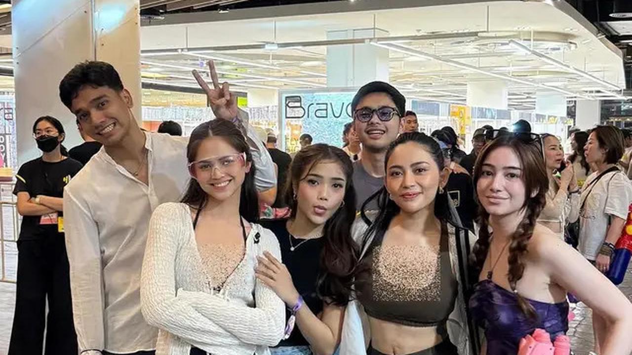 6 Potret Seru Fuji dan Rachel Vennya saat Festival Songkran 2025 di Thailand, Basah Kuyup