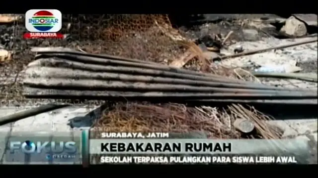 VIDEO: Kebakaran Hanguskan 8 Bangunan Semi Permanen di Dukuh Kupang Surabaya