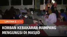 Pascakebakaran yang terjadi di Kelurahan Pela Mampang, Kecamatan Mampang Prapatan, Jakarta Selatan. Warga terpaksa mengungsi di sebuah masjid. Dilaporkan 540 orang kehilangan tempat tinggal.
