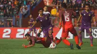 Pertandingan Persik Kediri versus Martapura FC pada putaran pertama Liga 2 2019. (Bola.com/Gatot Susetyo)
