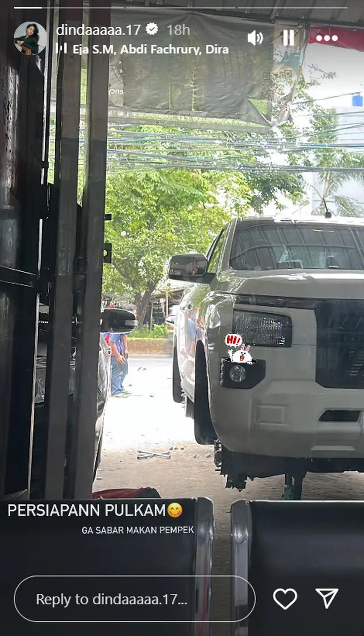 6 Potret Dinda Mahira Mudik Lebaran ke Palembang, Nikmati Perjalanan Lewat Darat