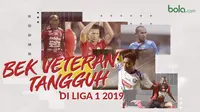 Bek veteran tanggung di Liga 1 2019. (Bola.com/Dody Iryawan)