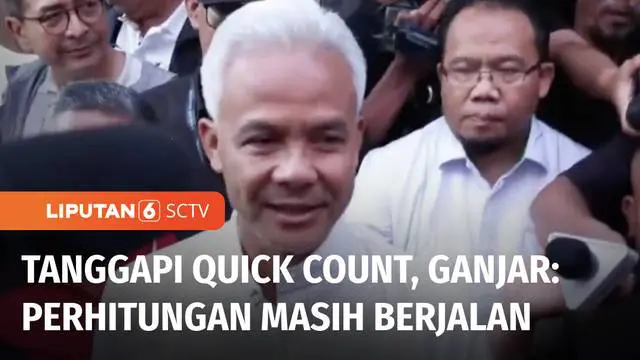 Keunggulan sementara pasangan Capres dan Cawapres Prabowo-Gibran di sejumlah lembaga hitung cepat juga ditanggapi Capres nomor urut 3, Ganjar Pranowo. Ganjar menyatakan bahwa penghitungan di internal partai masih berjalan dan menunggu hasil akhir.