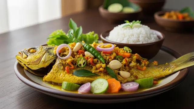 Ilustrasi Resep Bandeng Acar Kuning/Gemini AI