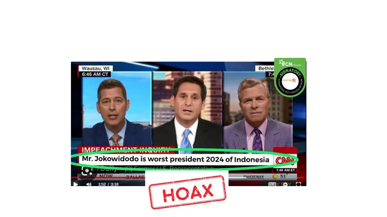 Cek Fakta CNN sebut Jokowi sebagai presiden terburuk 2024