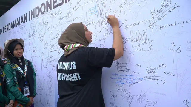 Salah seorang delegasi asal Mauritius yang mengikuti World Muslim Scout Jamboree (WMSJ) 2025 di Cibubur, Jakarta. (Dok WMSJ 2025)