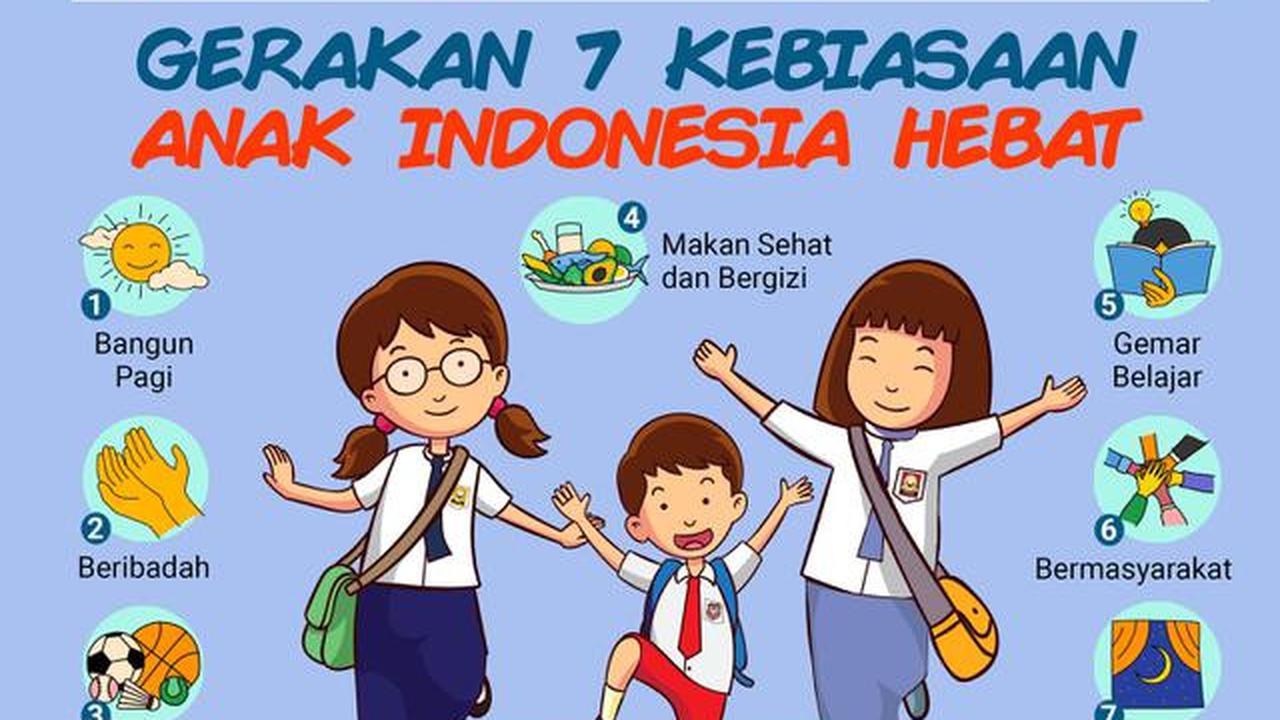 Infografis Gerakan 7 Kebiasaan Anak Indonesia Hebat dalam Program Kementerian Pendidikan Dasar dan Menengah (Kemendikdasmen) Mulai 2025 (Liputan6.com/Abdillah)