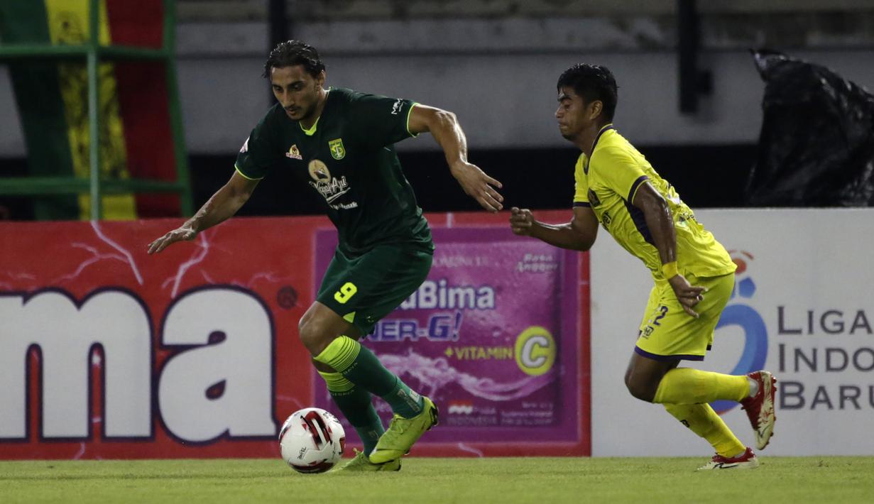 Mahmoud Eid - Bomber berusia 26 tahun ini diharapkan mampu membantu Persebaya meraih kesuksesan di laga Shopee Liga 1 2020. (Bola.com/Yoppy Renato)