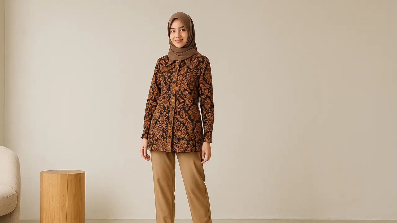 Model Batik Klasik yang Cocok untuk Remaja/via AI