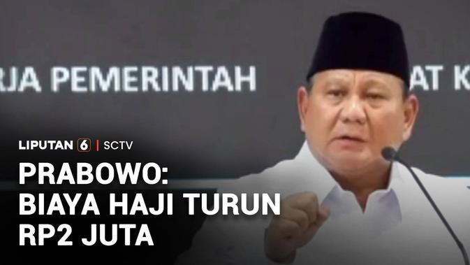 Prabowo: Biaya Haji Turun Rp2 Juta