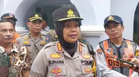 Kapolresta Cirebon Kombes Pol Sumarni usai memantau kondisi jalur mudik di arteri Cirebon. (ist)