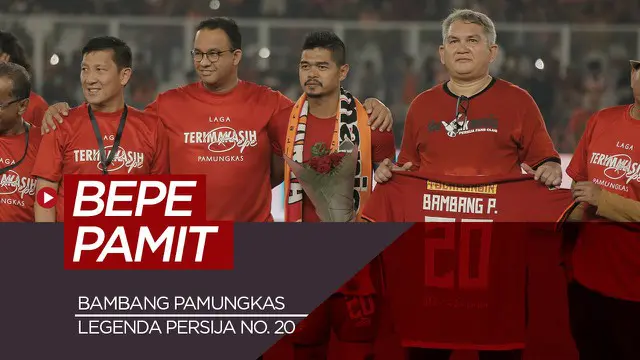 Berita video motion tentang striker Persija Jakarta yang memutuskan gantung sepatu, Bambang Pamungkas.