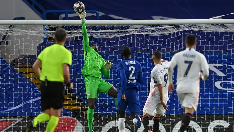 FOTO: 6 Fakta Menarik di Balik Kemenangan 2-0 Chelsea atas Real Madrid - Edouard Mendy