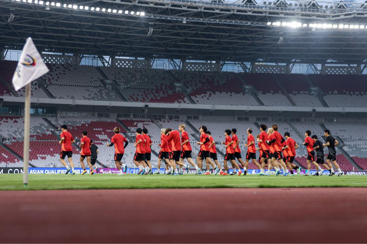 Timnas Jepang jajal rumput Stadion GBK